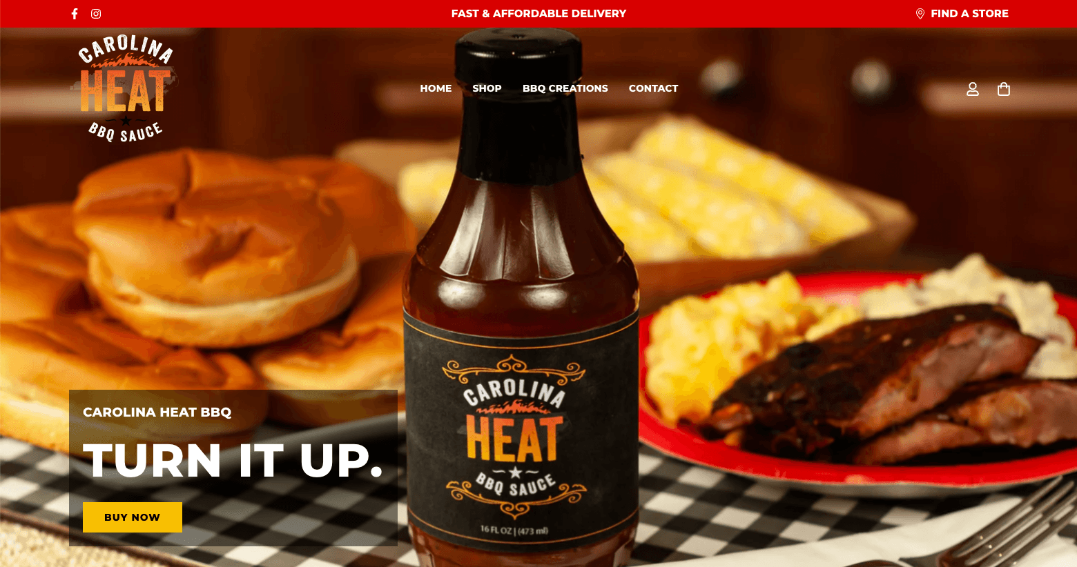 Carolina Heat BBQ website